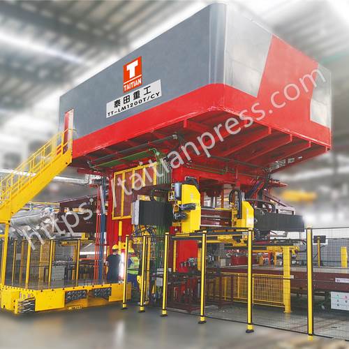 1200 Ton Hot Stamping Hydraulic Press For Automotive B Pillar Taitian Hydraulic Press 8508